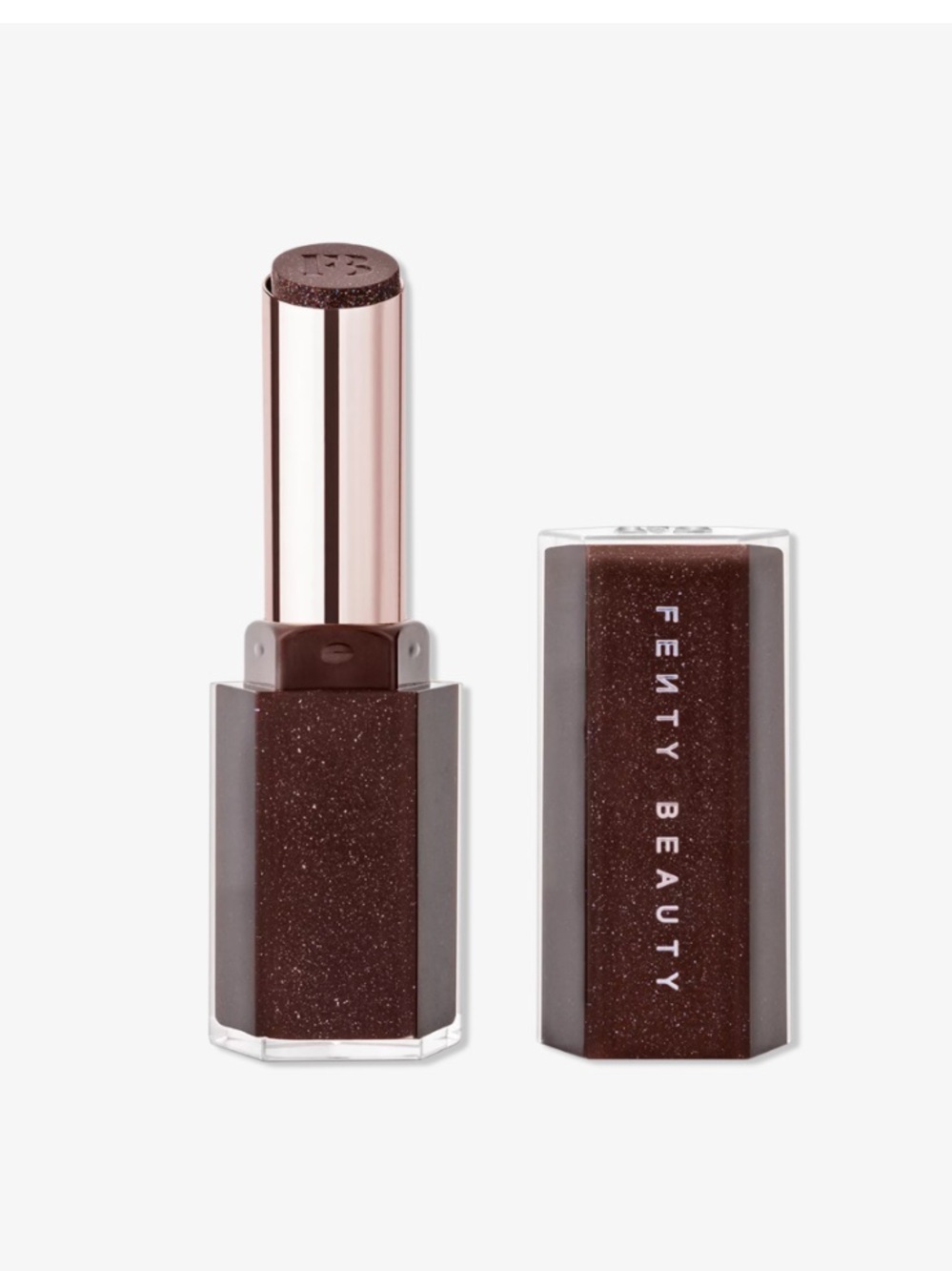 NWT FENTY BEAUTY Rihanna Gloss Bomb Stix High-Shimmer Gloss Stick Hot Chocolit